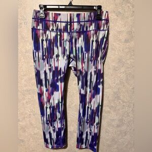 Athleta Leggings Women's medium Purple Style Gray  Yoga Capri 438851